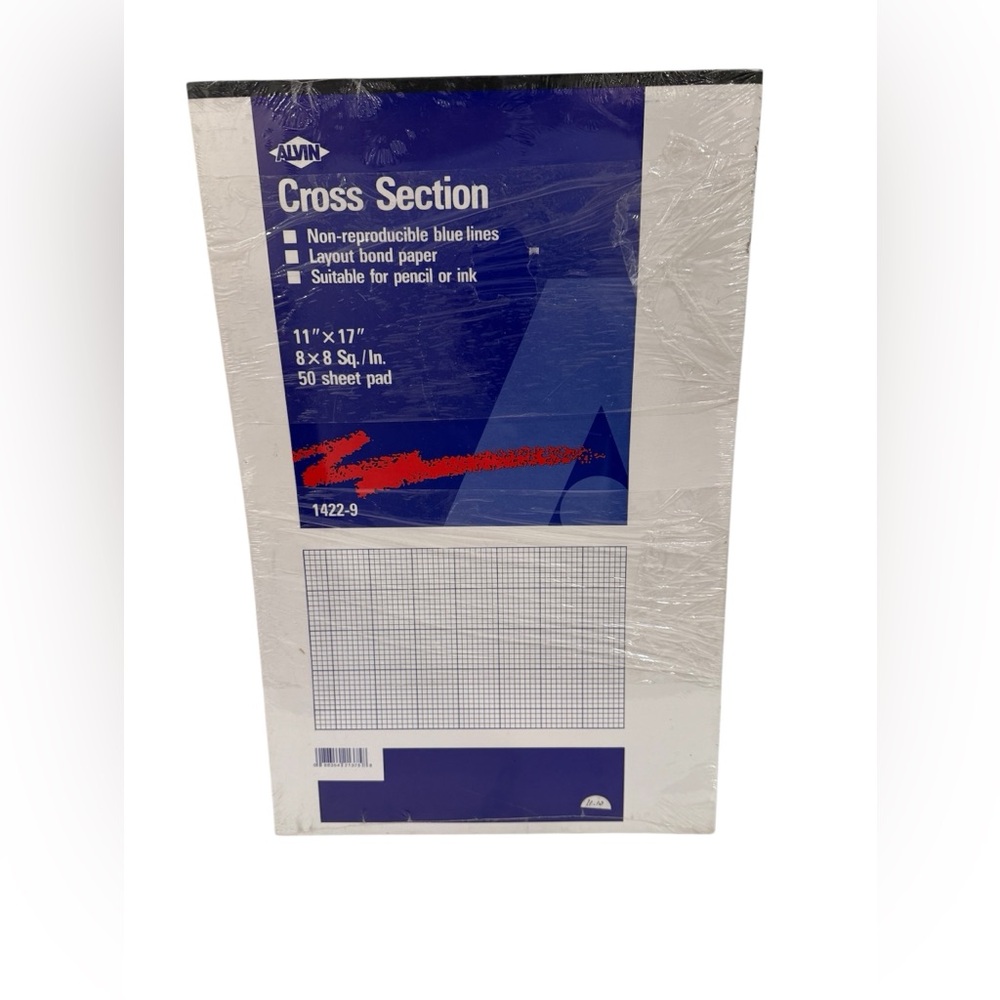 NEW Alvin Cross  Section ~ 11” x 17”  50 Sheet Pad  ~ # 1422-9